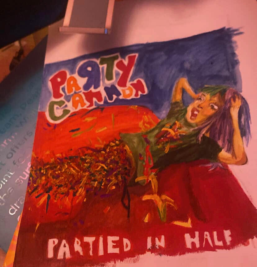 party cannon album cover redraw